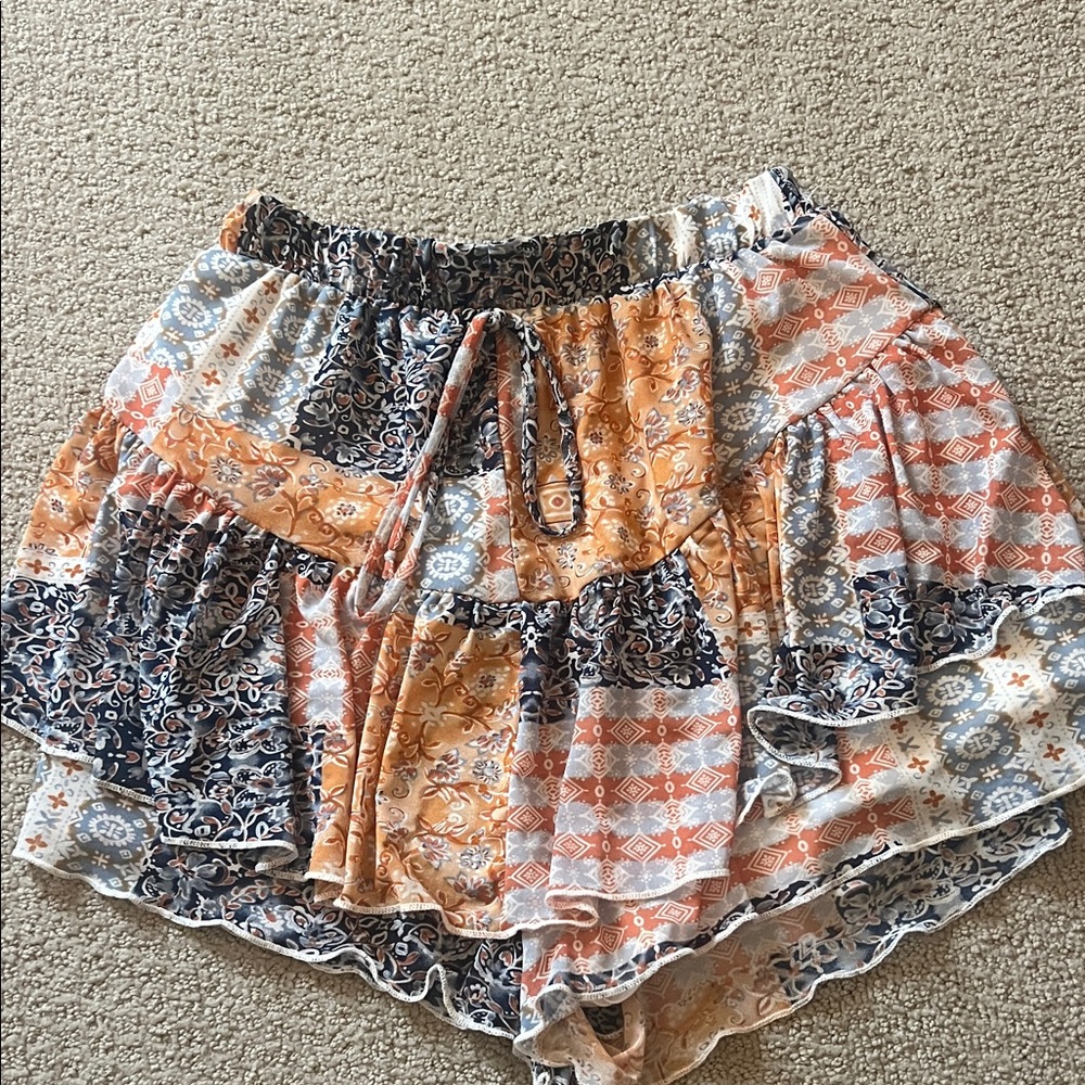 Altar'd State Floral Patterned Shorts
